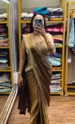 Bt 7137 Satin Sequence Ready to Wear Fancy Saree - Image 8
