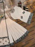 Deepika 5974 Natural Crep Thread Work - Image 3