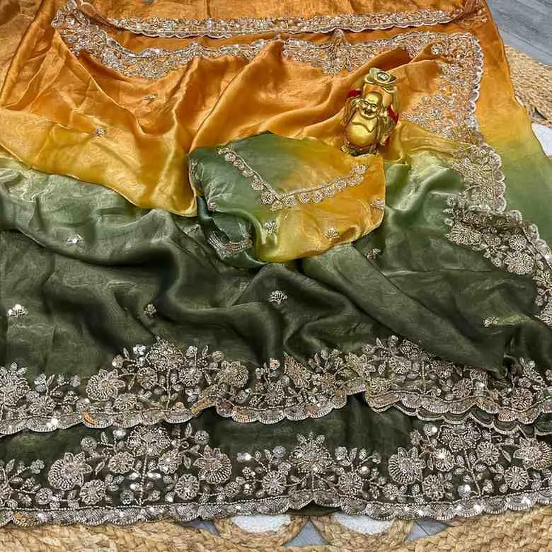 Ds 732 Space Silk Sequence Wedding Wear Saree Collection Ds 732 Space Silk Sequence Wedding Wear Saree Collection - Image 1