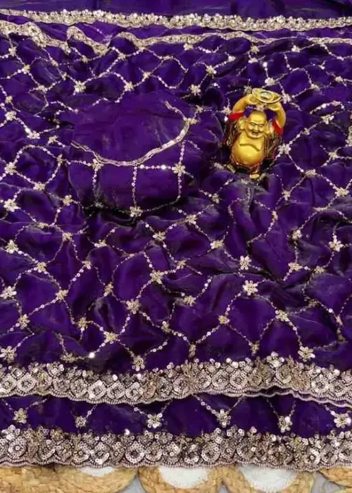 Ds 787 Pure Space Silk Handworked Party Wear Designer Saree Collection