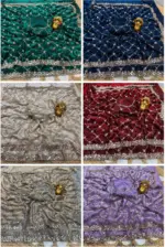 Ds 787 Pure Space Silk Handworked Party Wear Designer Saree Collection - Image 10