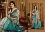 Gobuni Simran Cluster Digital Printed Saree Collection - Image 5