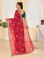 Jalnidhi Ful Patti Georgette with Embroidery Bandhani Saree Collection - Image 11
