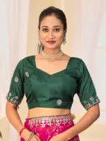 Jalnidhi Ful Patti Georgette with Embroidery Bandhani Saree Collection - Image 13