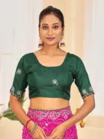 Jalnidhi Ful Patti Georgette with Embroidery Bandhani Saree Collection - Image 4