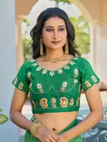 Jalnidhi Saloni Moss Chiffon with Fancy Bandhani Printed Saree Collection - Image 27