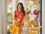 Jalnidhi Saloni Moss Chiffon with Fancy Bandhani Printed Saree Collection - Image 6