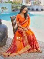 Jalnidhi Swarna Moss Chiffon with Work Saree Collection - Image 11