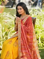 Jalnidhi Swarna Moss Chiffon with Work Saree Collection - Image 2