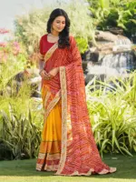 Jalnidhi Swarna Moss Chiffon with Work Saree Collection - Image 22
