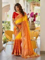 Jalnidhi Swarna Moss Chiffon with Work Saree Collection - Image 7