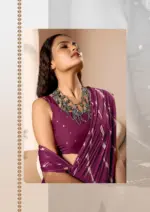 Kashvi Amrita Dull Moss Foil Printed Saree Collection - Image 6