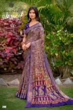 Kashvi Dastoor Vol 2 Viscose Moss Foil Casual Wear Saree Collection - Image 10