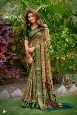 Kashvi Dastoor Vol 2 Viscose Moss Foil Casual Wear Saree Collection - Image 8