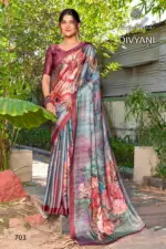Kashvi Divyani Vol 7 Satin Casual Wear Saree Collection - Image 3