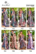 Kashvi Divyani Vol 7 Satin Casual Wear Saree Collection - Image 7
