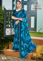 Kashvi Flowers Vol 1 Georgette with Work Saree Collection - Image 3