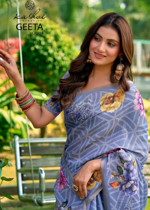 Kashvi Geeta Vol 4 Simar Silk Casual Wear Saree Collection