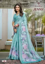 Kashvi Jenny Silk with Aari Work Casual Wear Saree Collection - Image 3