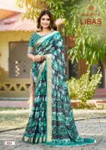 Kashvi Libas Vol 5 Dull Moss Digital Printed Casual Wear Saree Collection - Image 3