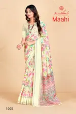 Kashvi Maahi Linen with Sequence Border Saree Collection - Image 2