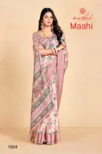 Kashvi Maahi Linen with Sequence Border Saree Collection - Image 3