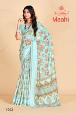 Kashvi Maahi Linen with Sequence Border Saree Collection - Image 4