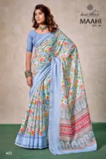 Kashvi Maahi Vol 4 Linen with Sequence Border Saree Collection - Image 4