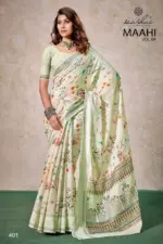Kashvi Maahi Vol 4 Linen with Sequence Border Saree Collection - Image 8
