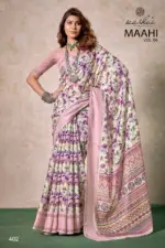 Kashvi Maahi Vol 4 Linen with Sequence Border Saree Collection - Image 9