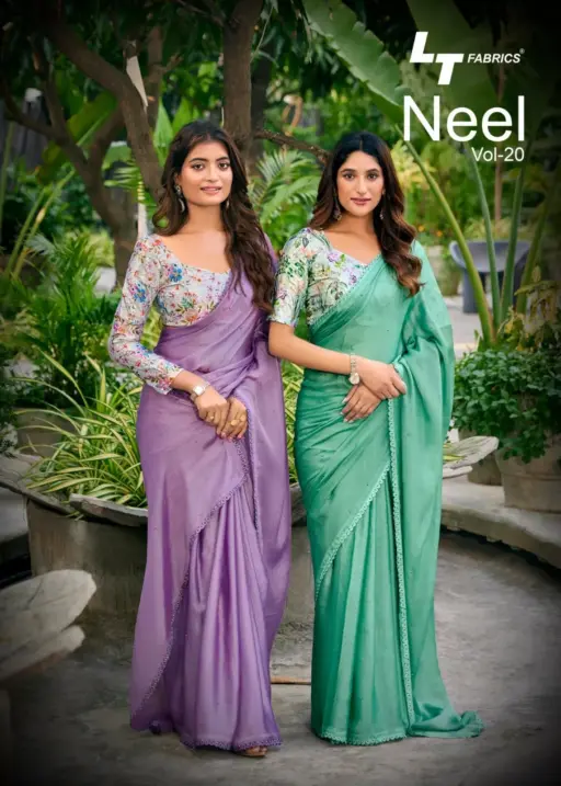 Kashvi Neel Vol 20 Satin with Swarovski Work Saree Collection