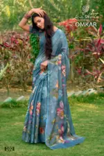 Kashvi Omkar Silk with Foil Work Casual Wear Saree Collection - Image 9