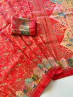Kc 203 Softy Silk Printed Traditional Wear Saree - Image 3