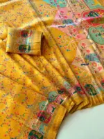 Kc 203 Softy Silk Printed Traditional Wear Saree - Image 8