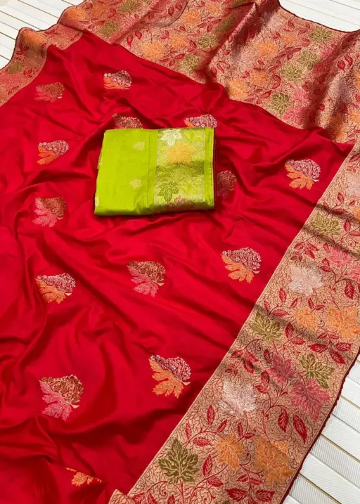 Kc 205 Dola Silk Zari Weaving Saree Collection