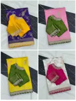 Kc 206 Pure Dola Silk Embroidered Saree Collection - Image 6