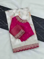 Kc 206 Pure Dola Silk Embroidered Saree Collection - Image 8