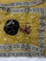 Kc 207 Moss Silk Sequins and Zari Worked Designer Saree Collection - Image 10