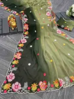 Kc 38 Georgette Sequence Thread Worked Party Wear Saree Collection - Image 11
