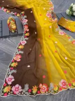 Kc 38 Georgette Sequence Thread Worked Party Wear Saree Collection - Image 7