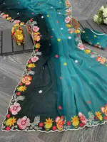 Kc 38 Georgette Sequence Thread Worked Party Wear Saree Collection - Image 9