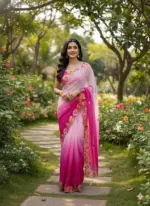 Kc 39 Georgette Sequence Party Wear Saree Collection - Image 2