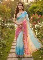 Kc 39 Georgette Sequence Party Wear Saree Collection - Image 4