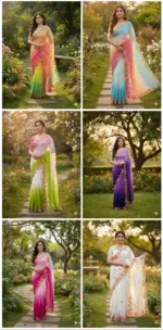 Kc 39 Georgette Sequence Party Wear Saree Collection - Image 6