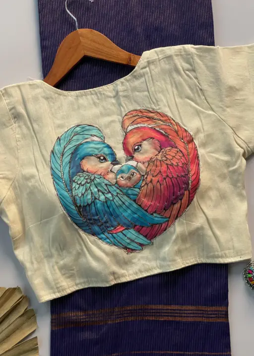 Khadi Vol 3 Khadi Cotton Jari Lining Saree and Blouse Apllic Work Collection