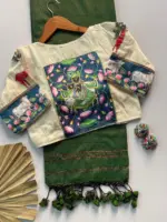 Khadi Vol 3 Khadi Cotton Jari Lining Saree and Blouse Apllic Work Collection - Image 6