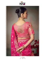 Kira Kamini 8201 to 8206 Chiniya Silk Wedding Wear Saree Collection - Image 15