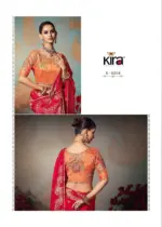 Kira Kamini 8201 to 8206 Chiniya Silk Wedding Wear Saree Collection - Image 16