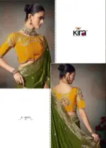 Kira Kamini 8201 to 8206 Chiniya Silk Wedding Wear Saree Collection - Image 4