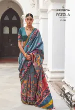 Kreshva Patola Butterfly Silk with Patola Print Saree Collection - Image 5